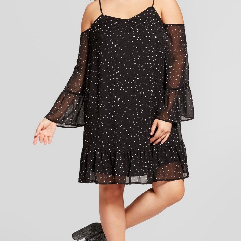 xhiliration star midi dress
